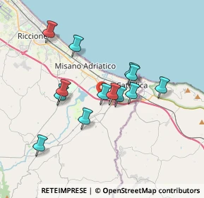 Mappa Autostrada Adriatica, 47842 Riccione RN, Italia (3.10385)