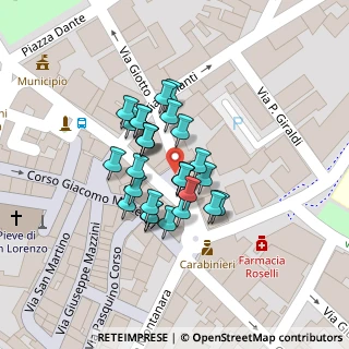 Mappa Piazza Angelo Romagnoli, 50032 Borgo San Lorenzo FI, Italia (0.03821)