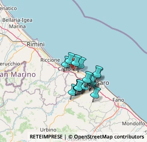 Mappa 61011 Case Badioli PU, Italia (9.11667)