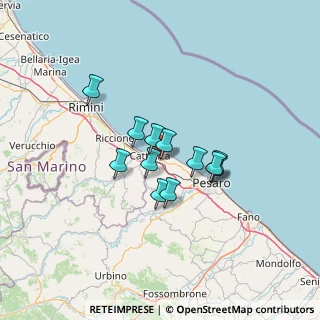 Mappa Via dell'Artigianato, 61011 Gabicce mare PU, Italia (9.415)