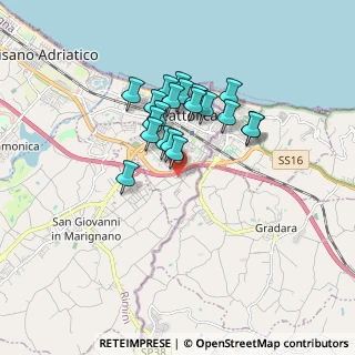 Mappa Via Ottavio Lazzari, 47841 Cattolica RN, Italia (1.3825)