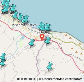 Mappa Via Ottavio Lazzari, 47841 Cattolica RN, Italia (5.7565)