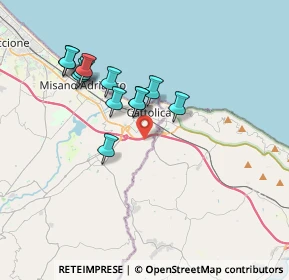 Mappa Via Ottavio Lazzari, 47841 Cattolica RN, Italia (3.27917)