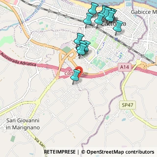 Mappa Via Luciona, 47841 Cattolica RN, Italia (1.303)