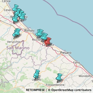 Mappa Via Luciona, 47841 Cattolica RN, Italia (22.7985)