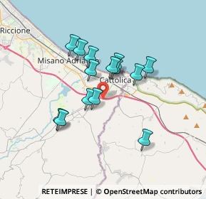 Mappa Via Luciona, 47841 Cattolica RN, Italia (2.87429)