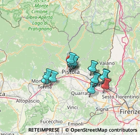 Mappa Via delle Gaine, 51100 Pistoia PT, Italia (10.33188)