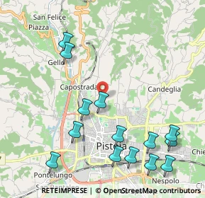 Mappa Via delle Gaine, 51100 Pistoia PT, Italia (2.57643)