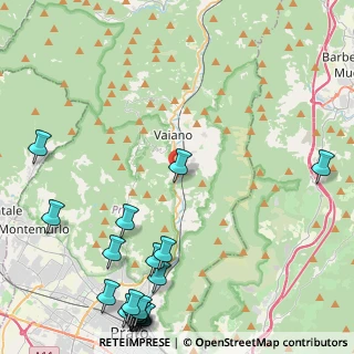 Mappa Via Giulio Gacci, 59021 Vaiano PO, Italia (6.7415)