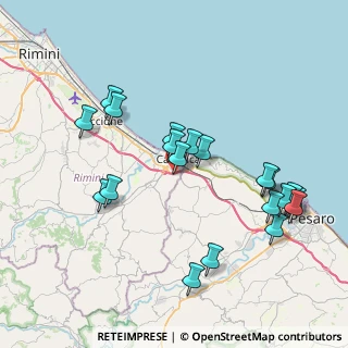 Mappa Via G. Bizet, 47841 Cattolica RN, Italia (8.216)