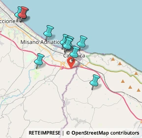 Mappa Via G. Bizet, 47841 Cattolica RN, Italia (3.81917)