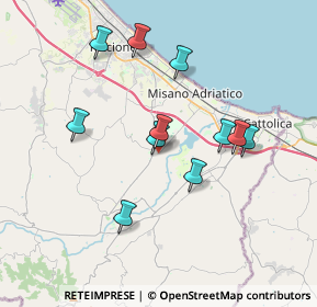 Mappa Via A. Volta, 47843 Santa Monica-Cella RN, Italia (3.38909)