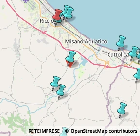 Mappa Via Alessandro Volta, 47843 Misano Adriatico RN, Italia (5.87786)