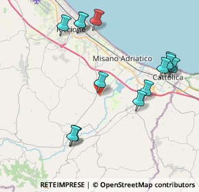 Mappa Via A. Volta, 47843 Santa Monica-Cella RN, Italia (4.58385)