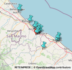 Mappa Via A. Volta, 47843 Santa Monica-Cella RN, Italia (9.97231)