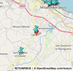 Mappa Via Alessandro Volta, 47843 Misano Adriatico RN, Italia (3.34167)