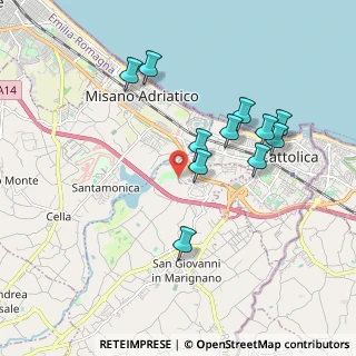 Mappa Via Panoramica, 47841 San Giovanni in Marignano RN, Italia (1.81727)