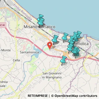 Mappa Via Panoramica, 47841 San Giovanni in Marignano RN, Italia (1.88471)