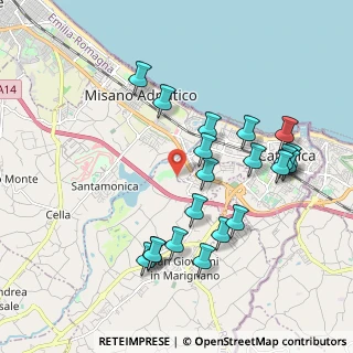 Mappa Via Panoramica, 47841 San Giovanni in Marignano RN, Italia (2.0275)