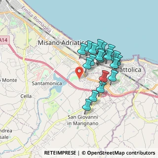 Mappa Via Panoramica, 47841 San Giovanni in Marignano RN, Italia (1.4925)