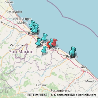 Mappa Via Panoramica, 47841 San Giovanni in Marignano RN, Italia (11.90111)