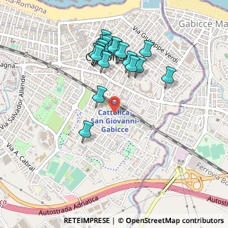 Mappa Via Pietro Nenni, 47841 Cattolica RN, Italia (0.4815)