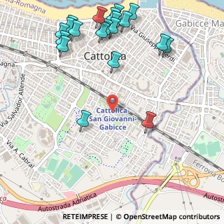 Mappa Via Pietro Nenni, 47841 Cattolica RN, Italia (0.72)