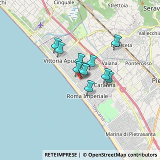 Mappa Via Pietro Mascagni, 55042 Forte dei Marmi LU, Italia (1.08091)