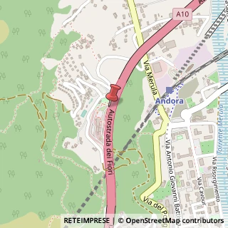 Mappa Autostrada A10 Genova-Ventimiglia, 32, 17051 Andora, Savona (Liguria)