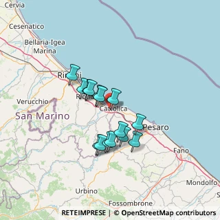 Mappa Via S.Allende, 47841 Cattolica RN, Italia (10.63533)