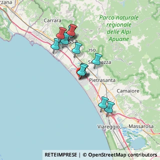 Mappa Via A. Ponchielli, 55042 Forte dei Marmi LU, Italia (6.31357)