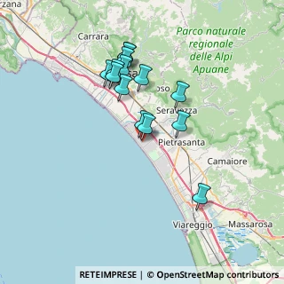 Mappa Via A. Ponchielli, 55042 Forte dei Marmi LU, Italia (6.56214)