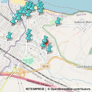 Mappa Via Fratelli Cervi, 61011 Gabicce Mare PU, Italia (0.718)