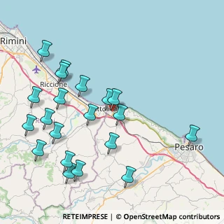 Mappa Via Fratelli Cervi, 61011 Gabicce Mare PU, Italia (9.428)