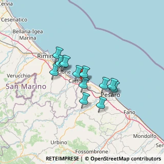 Mappa Via Fratelli Cervi, 61011 Gabicce Mare PU, Italia (9.94077)