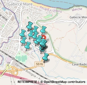 Mappa Via Fosse Ardeatine, 61011 Gabicce Mare PU, Italia (0.2975)
