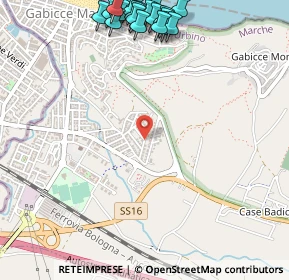 Mappa Via Fosse Ardeatine, 61011 Gabicce Mare PU, Italia (0.75)