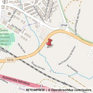 Mappa Strada Nazionale Adriatica, 13, 61011 Gabicce Mare, Pesaro e Urbino (Marche)