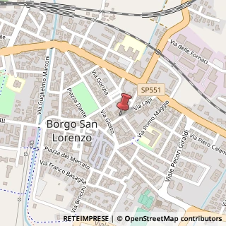 Mappa Via Pananti, 53, 50032 Borgo San Lorenzo, Firenze (Toscana)