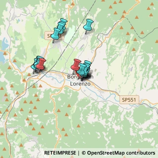 Mappa Via XX Settembre, 50032 Borgo San Lorenzo FI, Italia (2.9125)
