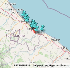 Mappa Via Domenico Cimarosa, 47843 Misano Adriatico RN, Italia (8.45364)