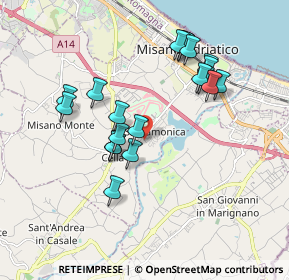 Mappa Via Domenico Cimarosa, 47843 Misano Adriatico RN, Italia (1.776)