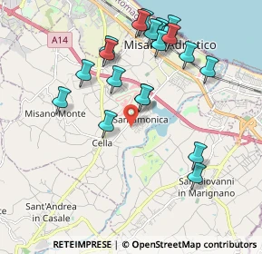 Mappa Via Domenico Cimarosa, 47843 Misano Adriatico RN, Italia (2.0745)