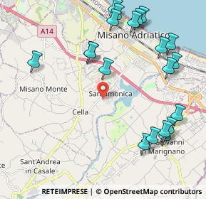 Mappa Via Domenico Cimarosa, 47843 Misano Adriatico RN, Italia (2.591)