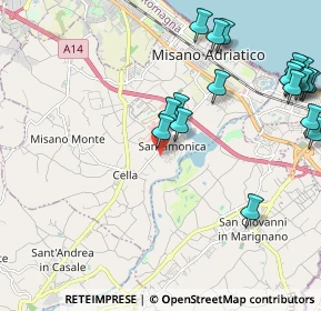 Mappa Via Domenico Cimarosa, 47843 Misano Adriatico RN, Italia (2.7275)