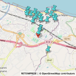 Mappa Via Giuseppe Meazza, 47841 Cattolica RN, Italia (1.086)