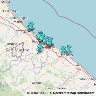 Mappa Via Giuseppe Meazza, 47841 Cattolica RN, Italia (9.64385)