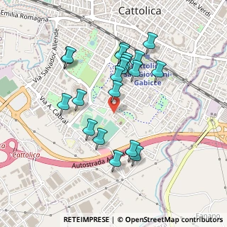 Mappa Via Giuseppe Meazza, 47841 Cattolica RN, Italia (0.4415)