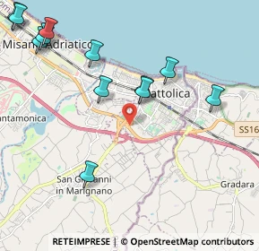 Mappa Via Federico Fellini, 47841 Cattolica RN, Italia (2.5925)