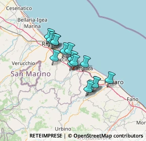 Mappa Via Amilcare Ponchielli, 47843 Santa Monica-Cella RN, Italia (9.86412)